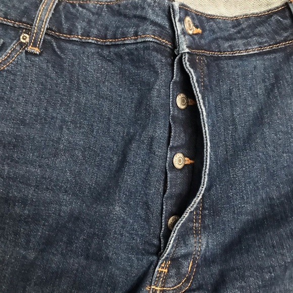 Old Navy High-Rise Secret-Slim Pockets O.G. Straight Plus-Size Button-Fl… - Picture 6 of 12